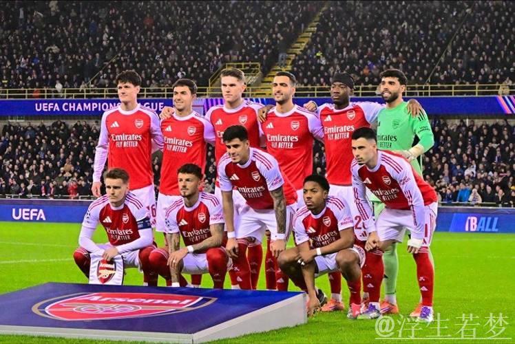 阿森纳小组赛六连胜领跑，马杜埃凯梅开二度助3-0击败布鲁日